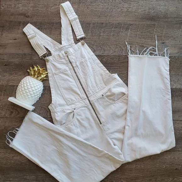 Zara Woman Premium Denim The Dungaree Overalls - Picture 2 of 9